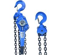 Husar Winch Verricello a Catena da 1,5 T e 3 m con Gancio, Catena Completamente Zincata, Capacità di Carico 1500 kg (3300 lbs), Verricello Manuale, Catena da 3 Metri, Paranco a Catena