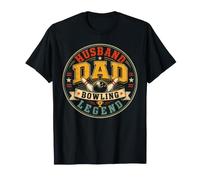 Husband Dad Bowling Legend Funny Bowler Father Maglietta
