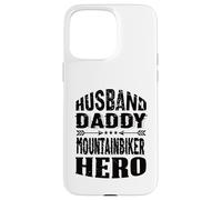 Husband Daddy Mountain Biker Hero Mountain Bike MTB Custodia per iPhone 15 Pro Max