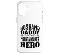 Husband Daddy Mountain Biker Hero Mountain Bike MTB Custodia per iPhone 16