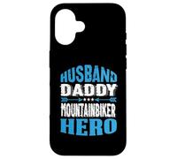 Husband Daddy Mountain Biker Hero Mountain Bike MTB Custodia per iPhone 16