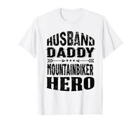 Husband Daddy Mountain Biker Hero Mountain Bike MTB Maglietta