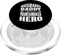 Husband Daddy Mountain Biker Hero Mountain Bike MTB PopSockets PopGrip per MagSafe
