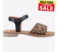 Hush Puppies Annabelle Donna Memoria Schiuma Moda Leopardato Pelle Sandali