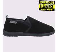 Hush Puppies Arnold Mocassino Slip On In Camoscio Uomo Pantofole Nere Classiche