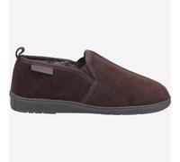 Hush Puppies Arnold Pantofole Uomo Classiche Slip On In Camoscio Marrone