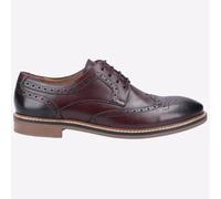 Hush Puppies Bryson Memory Foam Scarpe Eleganti Uomo Stringate Brogues Bordo