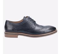 Hush Puppies Bryson Scarpe Brogue Eleganti Uomo In Pelle Blu Navy Con Lacci