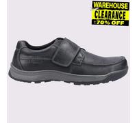 Hush Puppies Casper Scarpe Uomo In Pelle Con Chiusura Touch MEMORY FOAM Nero