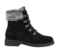 Hush Puppies Donna Stivali Caviglia Acqua Resistente Pelle Florence Lacci Zip