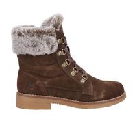 Hush Puppies Donna Stivali Caviglia Florence Camoscio Zip E Pizzo Marrone UK Siz