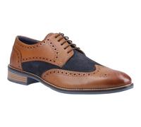 Hush Puppies Dustin - Scarpe Brogue da uomo in pelle/pelle scamosciata, colore: marrone chiaro, Marrone chiaro, 42 EU