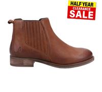 Hush Puppies Edith Donna Pelle Designer Abito Moda Stivaletti Marrone Chiaro