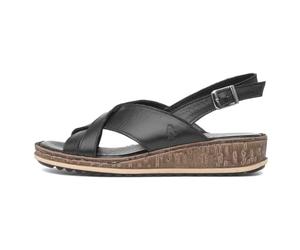 Hush Puppies Elena, Sandali con Chiusura sul Retro Donna, Nero, 37 EU