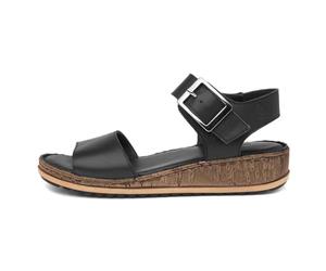 Hush Puppies Ellie, sandali da donna con zeppa, Nero, 39 EU