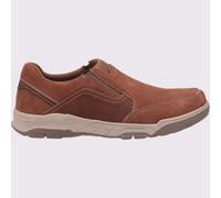 Hush Puppies Fletcher Scarpe Casual Uomo In Con MEMORY FOAM Slip On Tan
