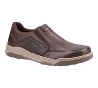 Hush Puppies Fletcher Slip On Scarpe Da Uomo In Caffè