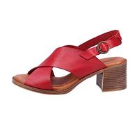 Hush Puppies Gabrielle, Sandali con Tacco Donna, Rosso, 39 EU