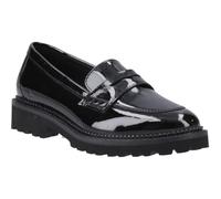 Hush Puppies Grazia Scarpe Basse Nere In Pelle Da Donna - EUR 36
