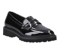Hush Puppies Grazia Scarpe Basse Nere In Pelle Da Donna - EUR 41