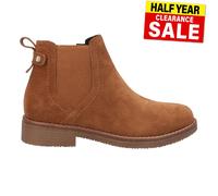 Hush Puppies Maddy Donna (Largo Fit) Stivali Camoscio Moda Casual Marrone