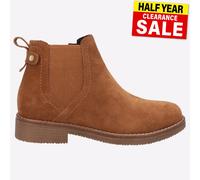 Hush Puppies Maddy MEMORY FOAM Scarpe Chelsea Donna in Pelle Tan con Zip