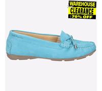 Hush Puppies Maggie Scarpe Donna Mocassino Slip On In Pelle Blu