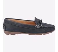 Hush Puppies Maggie Scarpe Donna Slip On Mocassini In Pelle Navy, Taglie UK 3-4