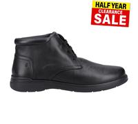 Hush Puppies Malcolm Uomo IN Pelle Classico Moda Casual Stivali Neri