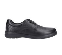 Hush Puppies Marco Classic Scarpe Uomo Smart Casual In Pelle Nera Con Lacci
