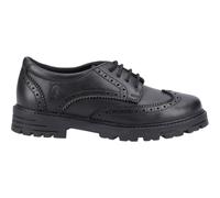 Hush Puppies Maxine Pelle Bambine Scuola Scarpe Nero