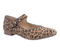 Hush Puppies Melissa Mary Janes Leopardo Pelle Scamosciata Donna (FS7692)