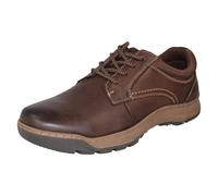 Hush Puppies Olson Scarpe Casual Uomo Stringate in Pelle Nere/Marroni