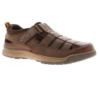 Hush Puppies Sandali Da Uomo Comodi Rucker In Pelle Marrone Taglia UK