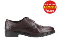 Hush Puppies Santiago Scarpe Eleganti Uomo Derby Memory Foam Marroni Con Lacci