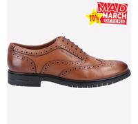 Hush Puppies Santiago Uomo Robuste Formale Smart Memoria Schiuma Scarpe Marrone