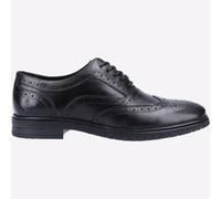 Hush Puppies Santiago Uomo Robuste Smart Formale Moda Memoria Schiuma Shoe Nero