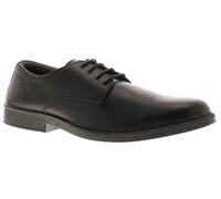 Hush Puppies Scarpe Da Uomo Smart Neal In Pelle Nera Taglia UK