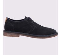 Hush Puppies Scout Memory Foam Scarpe Uomo In Suede Tela Lacci Blu Navy