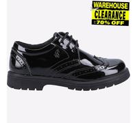 Hush Puppies Senior Sally Brogue Eleganti Vernice pelle Scuola Scarpe Bambine