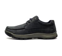 Hush Puppies Tucker Scarpe Mocassini In Pelle Memory Foam Con Lacci Navy