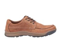 Hush Puppies Tucker Stringate In Pelle Mocassini Con Memory Foam Tan