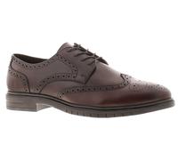 Hush Puppies Uomo Scarpe Smart Robuste Santiago Pelle Marrone Chiaro Taglia UK