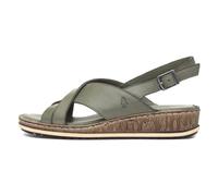 Hush Puppies Women's Elena Wedge Sandal, Oliva, 40-41 EU