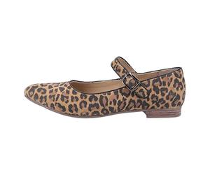 Hush Puppies Women's Melissa Strap Mary Jane Flat, Leopard, 41-42 EU