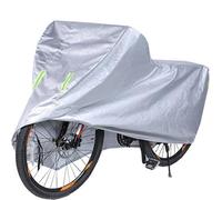 HUSHAX Copri Bicicletta Oxford, Barlone Copertura Per Bicicletta, Elo Copri Bicicletta Da Esterno ， 27-27,5 Pollici Spessore Oxford, Argento, Per Mountain Bike e Biciclette Da Strada