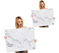 Hushee Confezione da 2 tappetini scolapiatti extra large per nascondere le macchie, tappetino scolapiatti di grandi dimensioni per piano di lavoro, lavello, frigorifero o asciugatrice, 76 x 61 cm