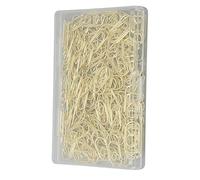 HUSHUI 150 Graffette Graziose per Carta, Antiscivolo in Metallo Elettrolitico Dal Design a Forma di Cuore per Organizzare File, Segnalibri, con Forte Forza di Serraggio per Ufficio, (Oro)