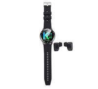 HUSHUI 2 in 1 Smart Watch con auricolari, touch screen HD IPS HD da 1,39 pollici, NFC Weather prevede molteplici modalità sportive, con custodia di ricarica per