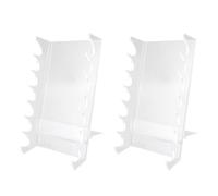 HUSHUI 2 Pezzi Porta Pennelli Trucco per vanità Acrilico Porta Espositore per il Trucco Porta Pennelli per il Trucco per L'essiccatoio per Pennelli Accessori da Scrivania